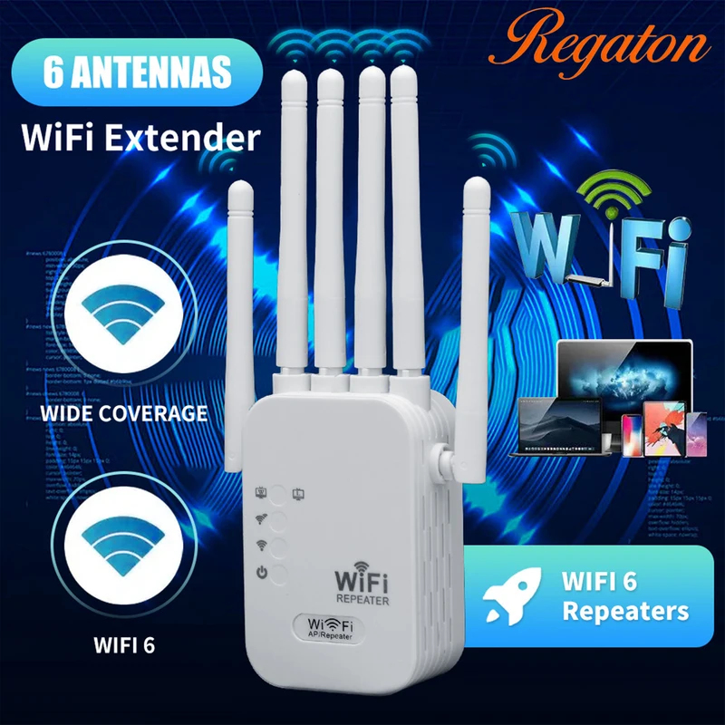 Wifi Range Extender - Répéteur WiFi Regaton 1200 Mbps 5