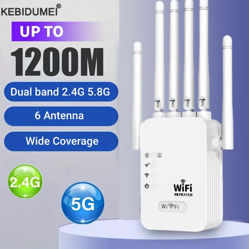 Wifi Range Extender - Répéteur WiFi sans fil 1200Mbps, routeur