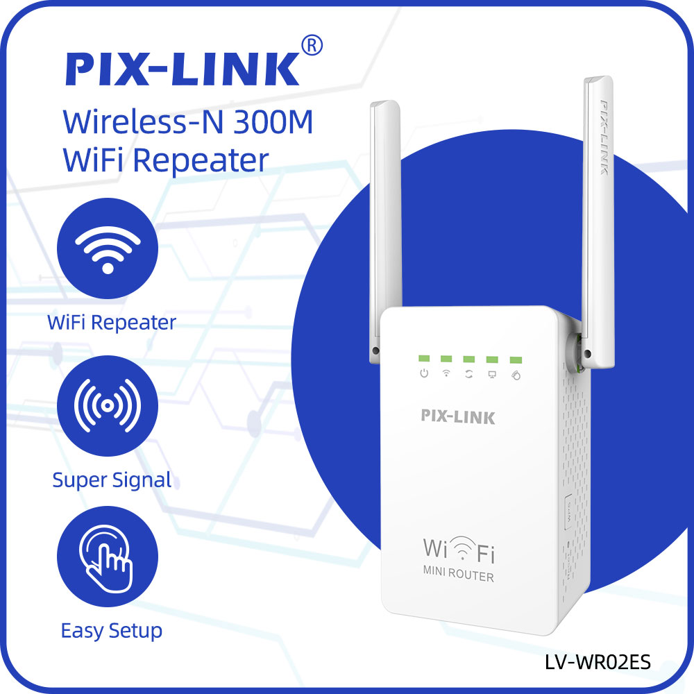 Wifi Range Extender - Répéteur WiFi sans fil PIX-LINK WR02E,