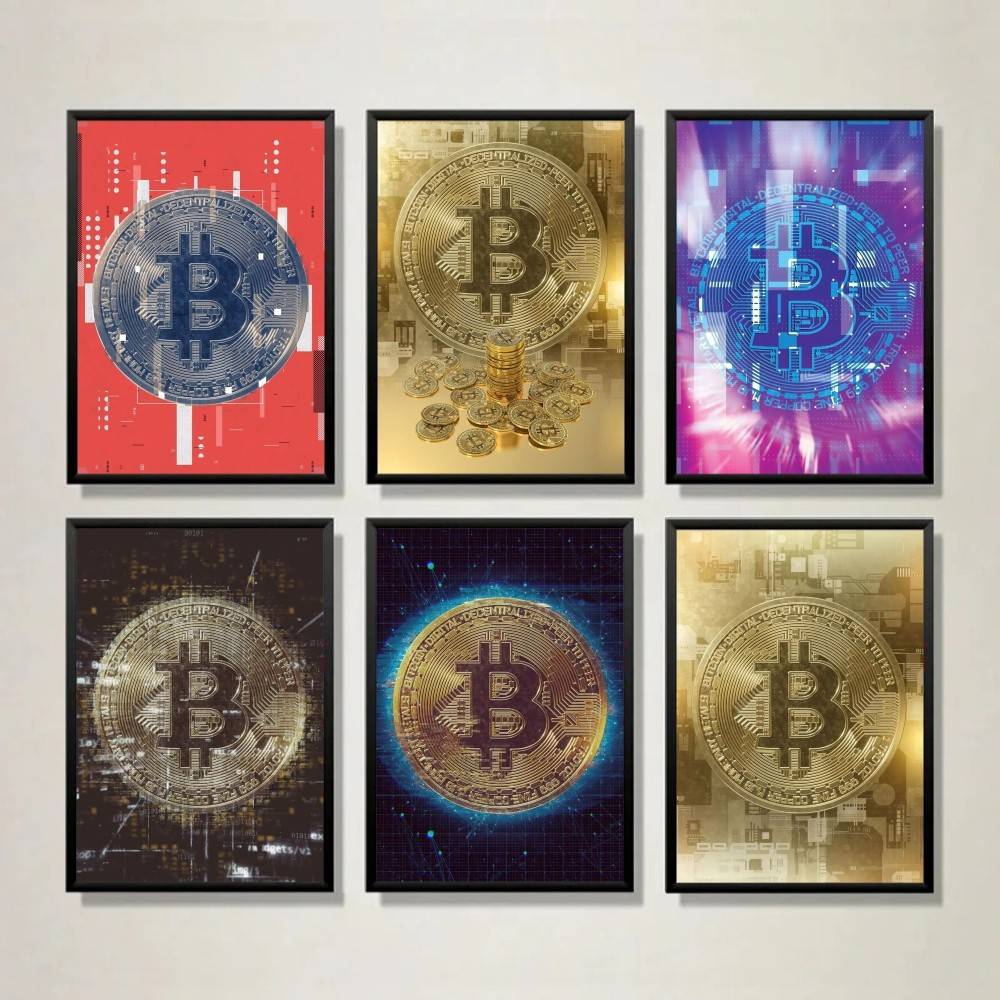 Tech Office Wall Art - Affiche Murale Cyber Tech Circuit Pièce