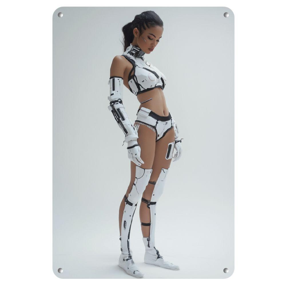 Tech Office Wall Art - Art mural futuriste en fer -