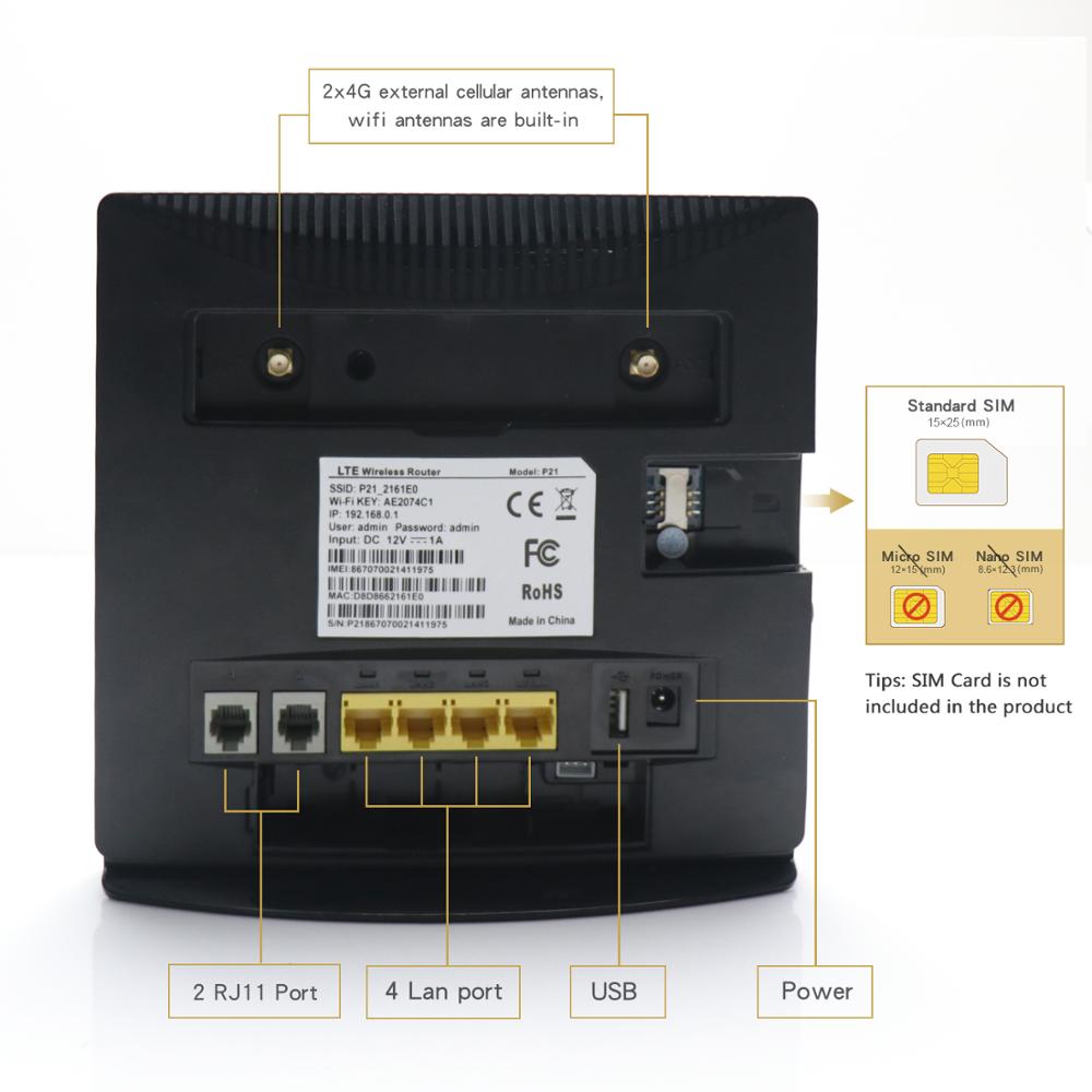 Yeacomm P21 voix VOLTE intérie - 4G Lte Router Sim avis et prix