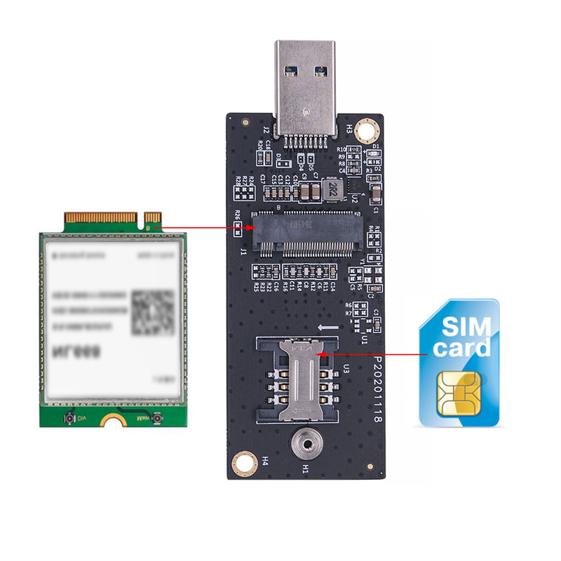 Carte Riser M.2 Key B vers USB - 4G Lte Router Sim avis et prix