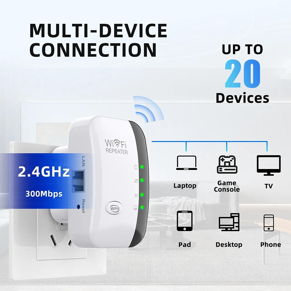 Amplificateur WiFi sans fil 2. - Wifi Range Extender avis et prix