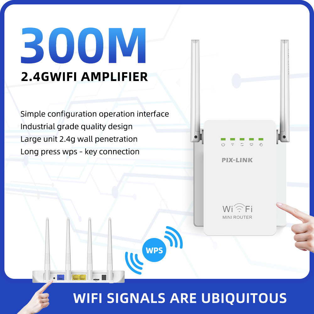 Répéteur WiFi sans fil PIX-LIN - Wifi Range Extender avis et prix