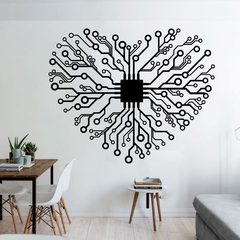 Autocollant mural en vinyle Lo - Tech Office Wall Art avis et prix