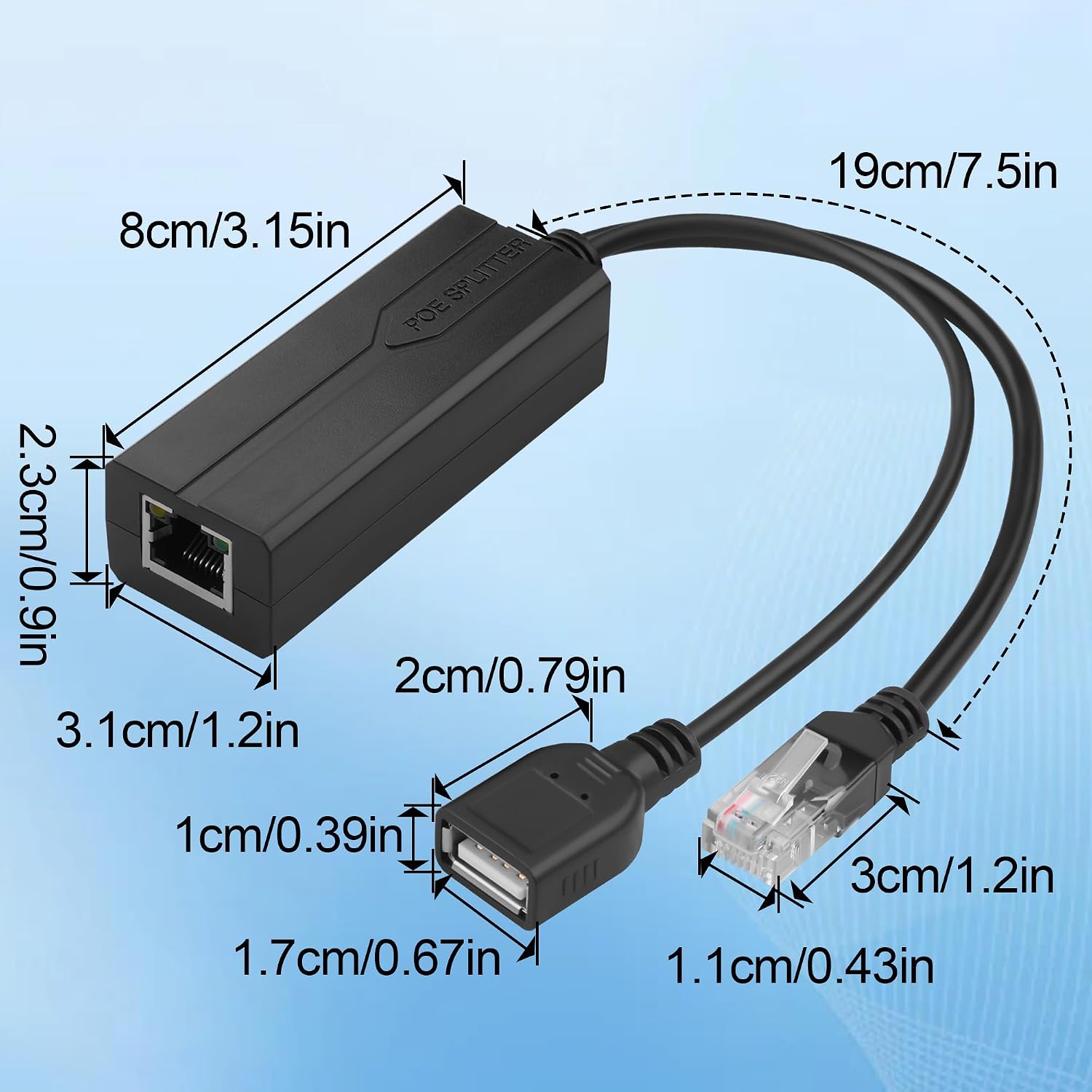 Répartiteur PoE 5V 2.4A USB Ty - Power Over Ethernet avis et prix