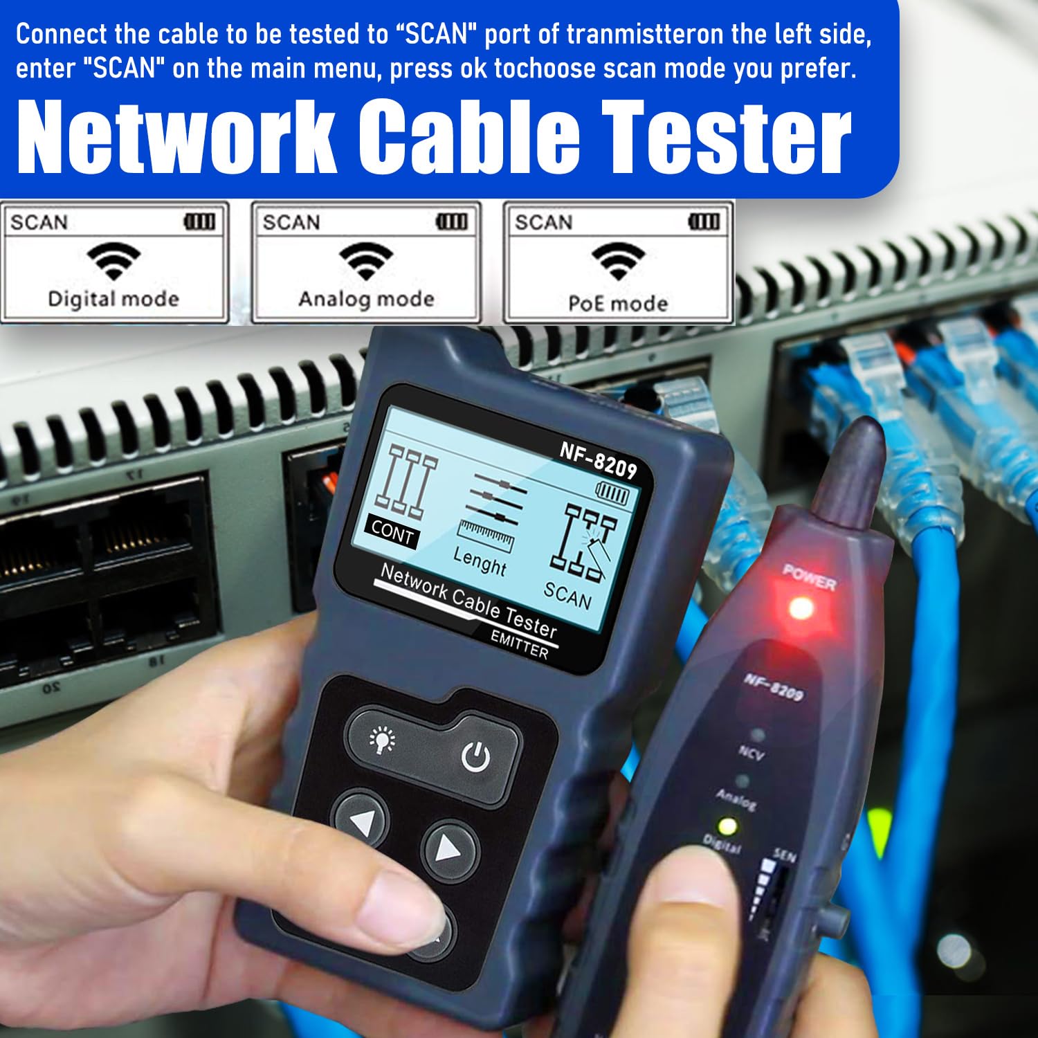 Testeur de câblage réseau mult - Power Over Ethernet avis et prix