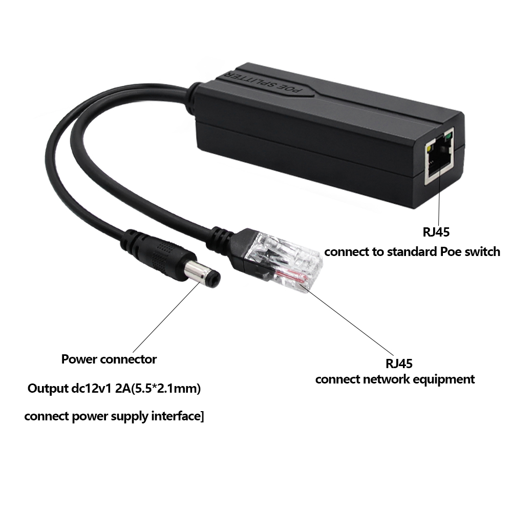 Répartiteur POE 48V à 12V/5V,  - Power Over Ethernet avis et prix