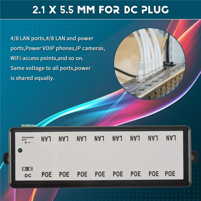 Injecteur PoE PHILE-8 ports, s - Power Over Ethernet avis et prix