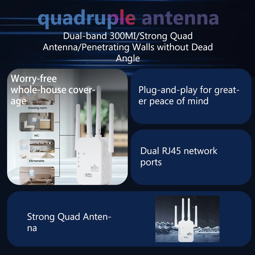 Répéteur WiFi sans fil 300Mbps - Wifi Range Extender avis et prix